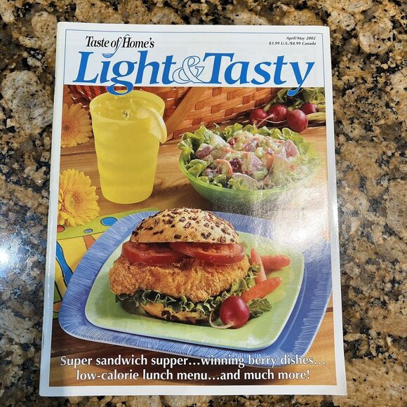 Taste of Homes Light And Tasty Cooking Recipe Magazines 2002 Back Issue Set Of 6 - Picture 4 of 13